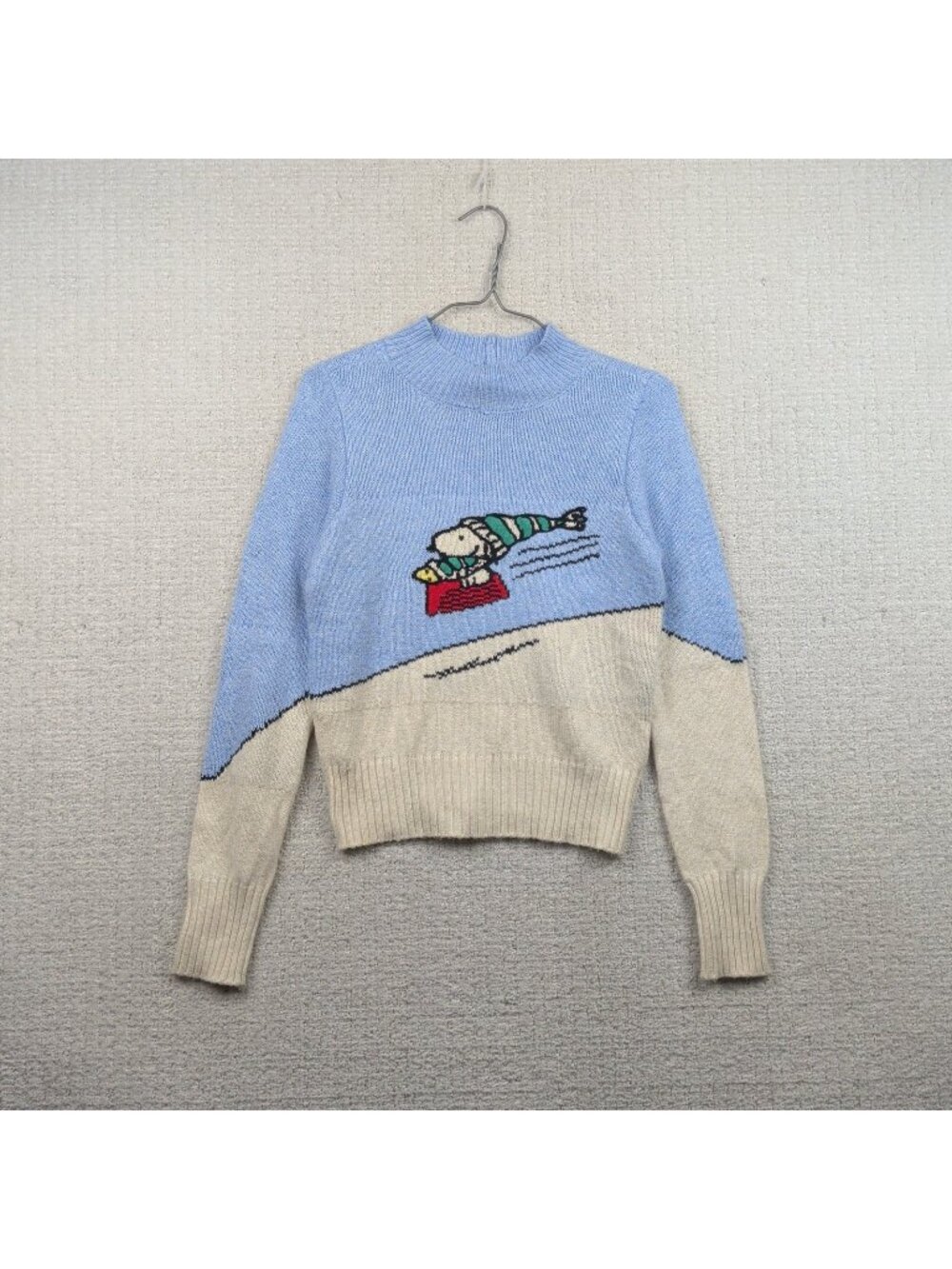 American Eagle Peanuts Sweater Women S Snoopy Knit Pullover Turtle Neck Cozy